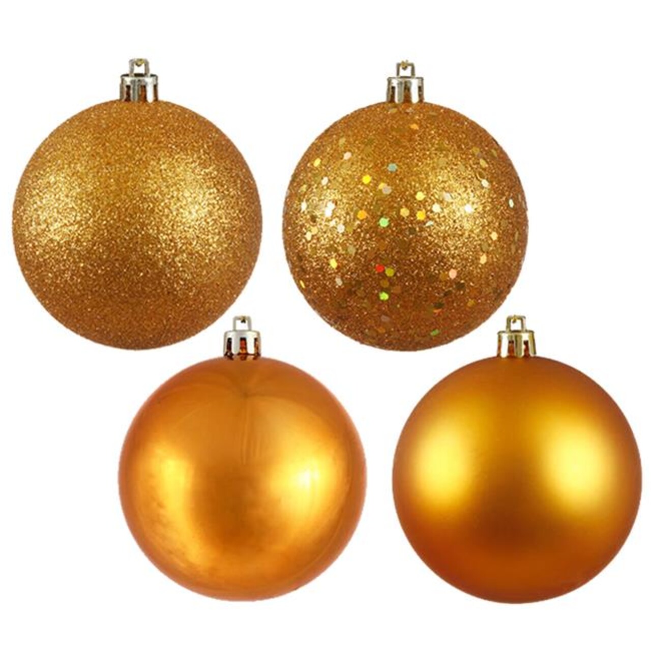 2.4 in. Antique Gold Ball Christmas Ornament - 60 Per Box